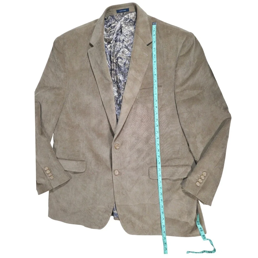 Ralph Lauren Corduroy Blazer 48L Mens Two‎ Button Sport Coat Jacket Holiday Wear